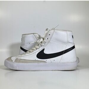 Nike Blazer Mid 77 High Top Sneakers White Black Youth Size 6.5Y‎ Shoes